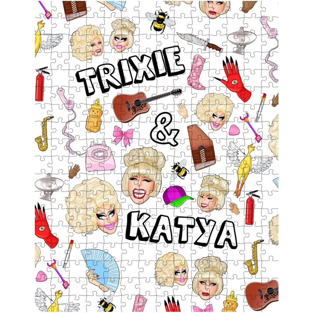 Trixie & Katya "Collage" Jigsaw Puzzle - dragqueenmerch