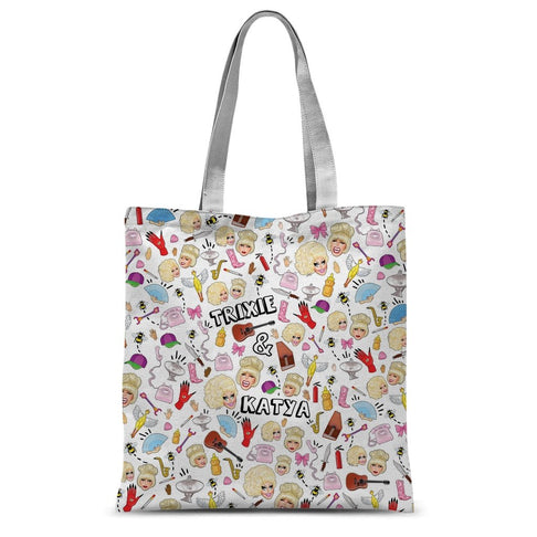 TRIXIE / KATYA COLLAGE TOTE BAG - dragqueenmerch