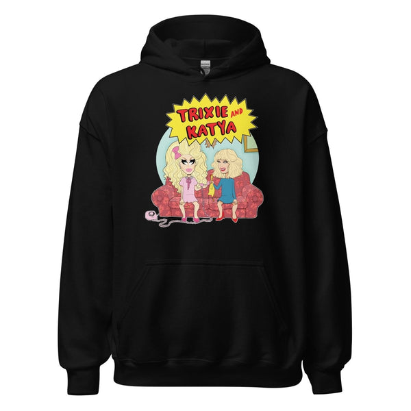 Trixie & Katya - Couch Hoodie - dragqueenmerch