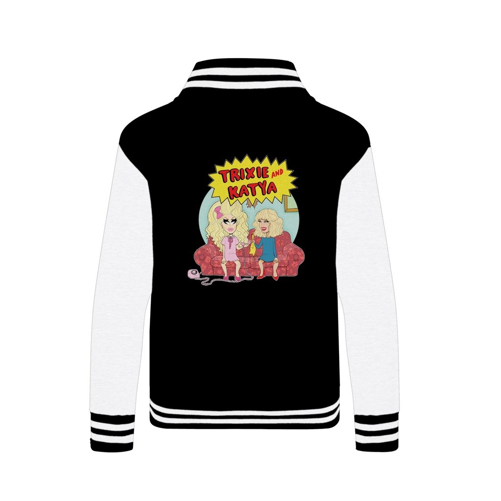 TRIXIE / KATYA "COUCH" Varsity Jacket - dragqueenmerch