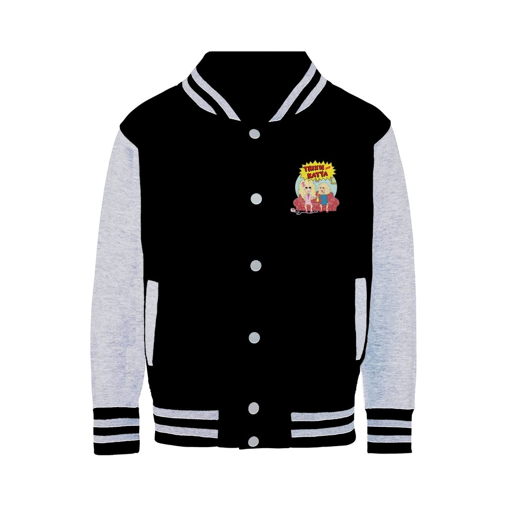 TRIXIE / KATYA "COUCH" Varsity Jacket - dragqueenmerch