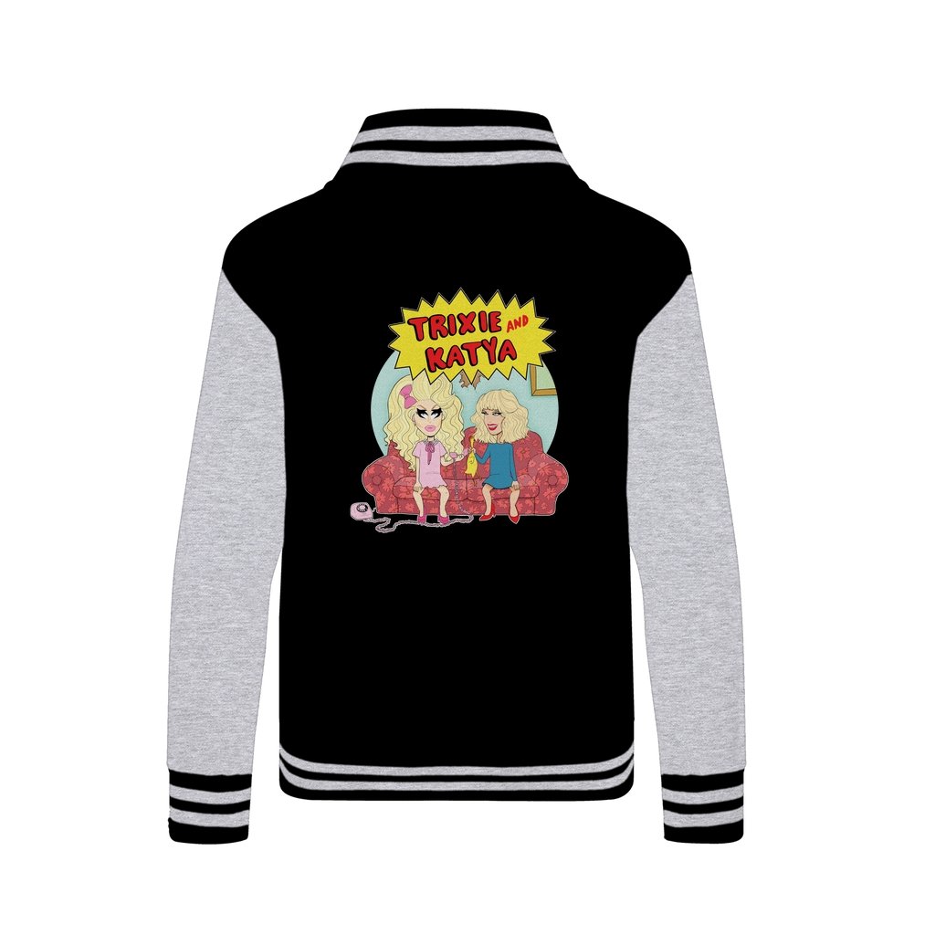 TRIXIE / KATYA "COUCH" Varsity Jacket - dragqueenmerch