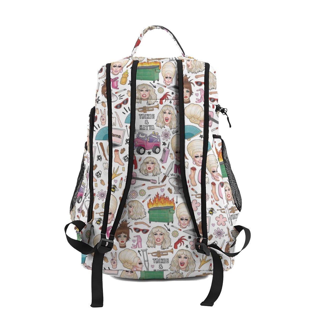 Trixie Katya - Faces Large Backpack - dragqueenmerch