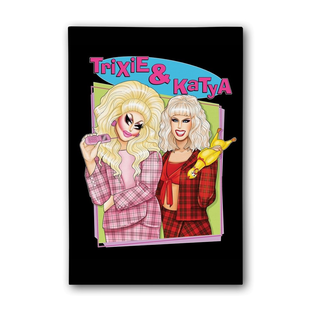 Trixie & Katya - Too Clueless Canvas Print - dragqueenmerch