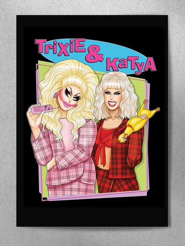 Trixie & Katya - Too Clueless Poster - dragqueenmerch