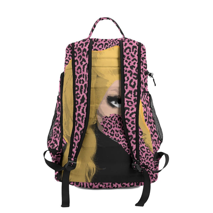 Trixie Matel - Leopard Gasp Large Backpack - dragqueenmerch