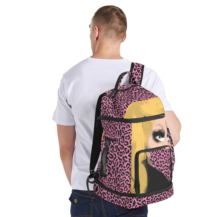 Trixie Matel - Leopard Gasp Large Backpack - dragqueenmerch