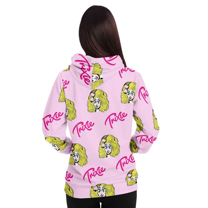 Trixie Mattel Duel Logo All Over Print Hoodie - dragqueenmerch