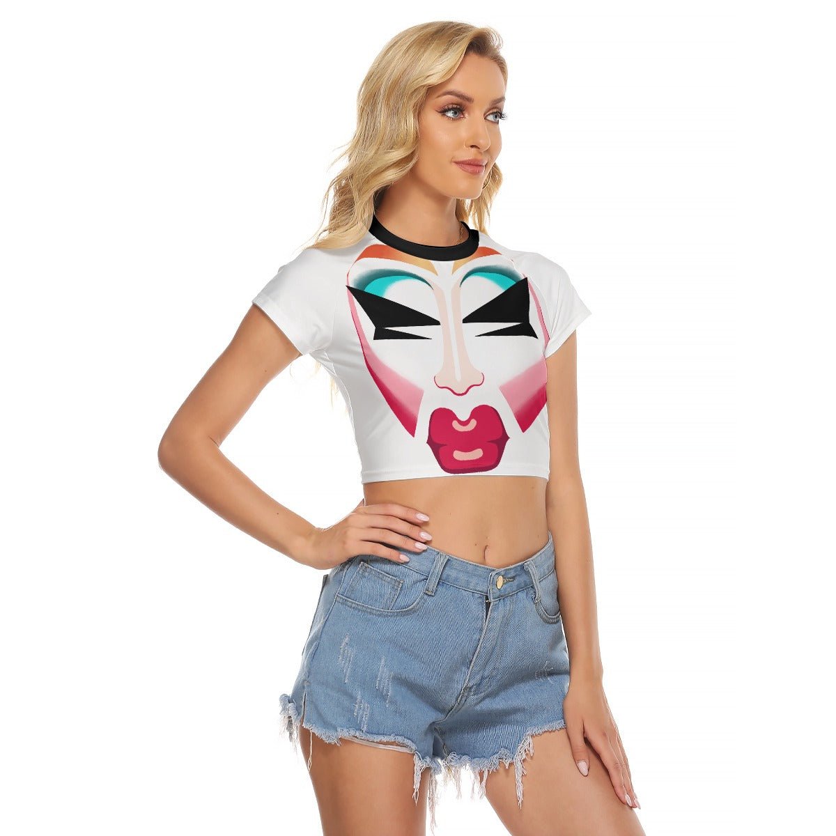 Trixie Mattel - Face Baseball Crop T-Shirt - dragqueenmerch