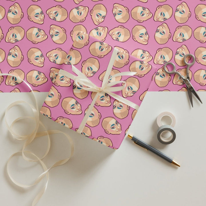 Trixie Mattel - Floating Heads Wrapping paper sheets - dragqueenmerch