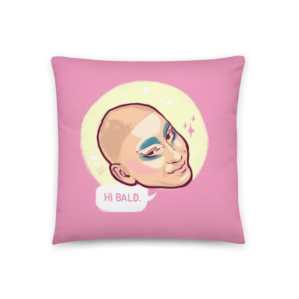 Trixie Mattel - Hi Bald Throw Pillow - dragqueenmerch
