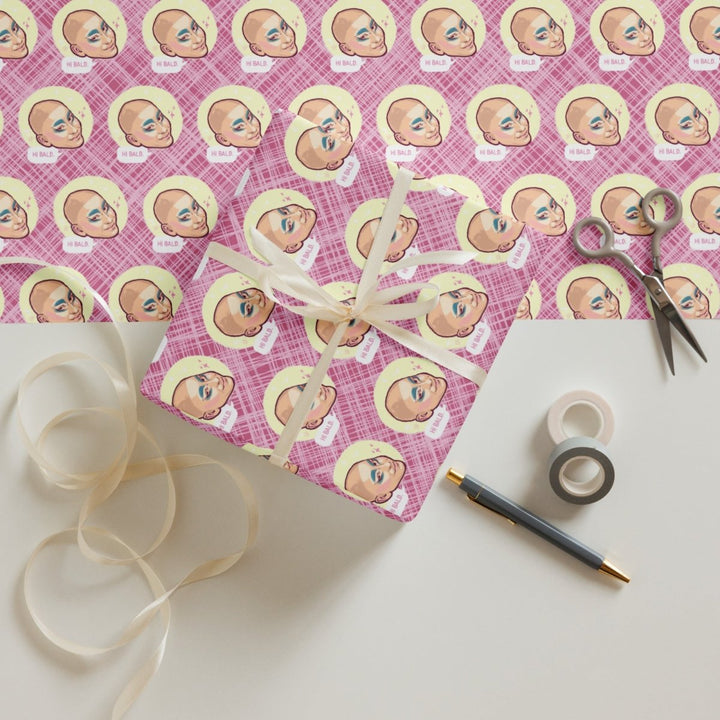 Trixie Mattel - Hi Bald Wrapping paper sheets - dragqueenmerch