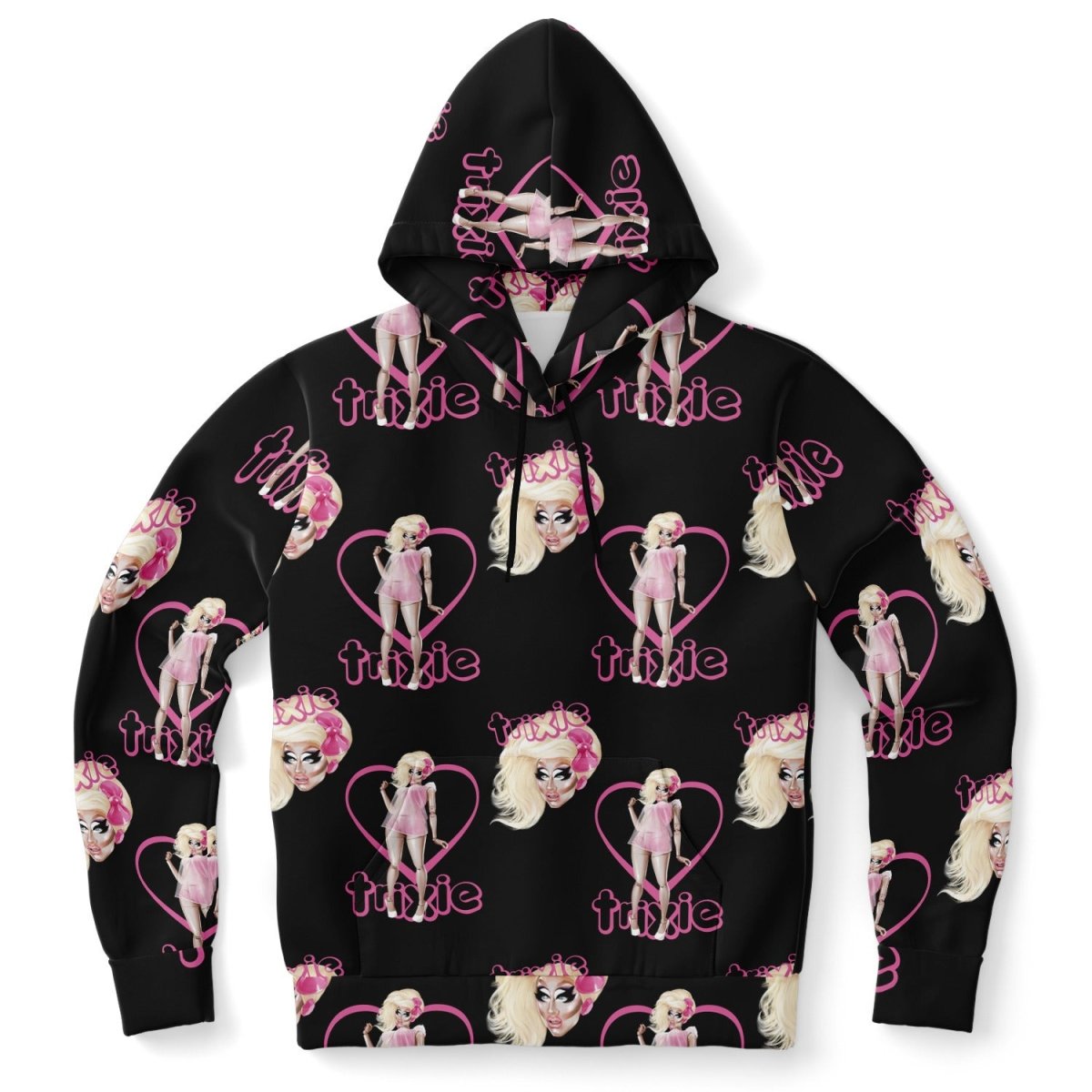 Trixie Mattel "Living Doll" All Over Print Hoodie - dragqueenmerch