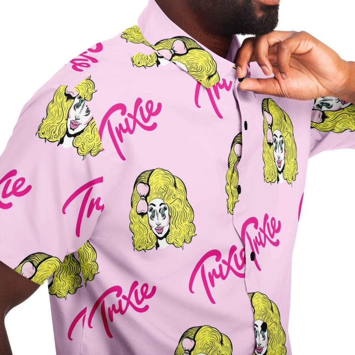 Trixie Mattel "Logo Pattern" Camp Shirt - dragqueenmerch