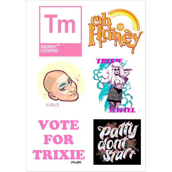 Trixie Mattel Multi Sticker Sheet - dragqueenmerch
