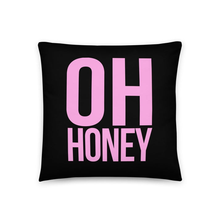 Trixie Mattel - Oh Honey Black Throw Pillow - dragqueenmerch