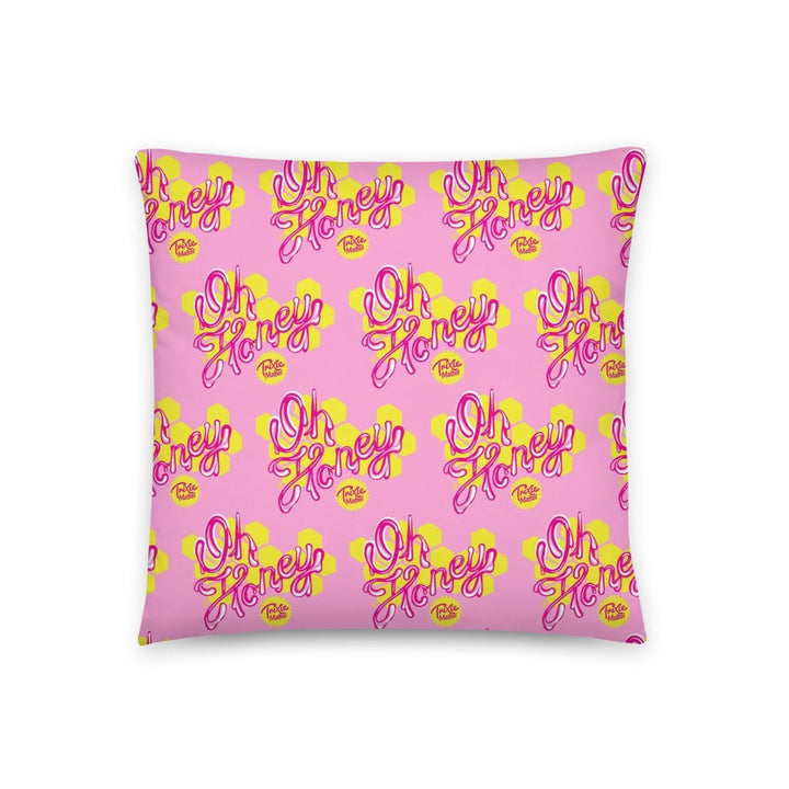 Trixie Mattel - Oh Honey Pattern Throw Pillow - dragqueenmerch
