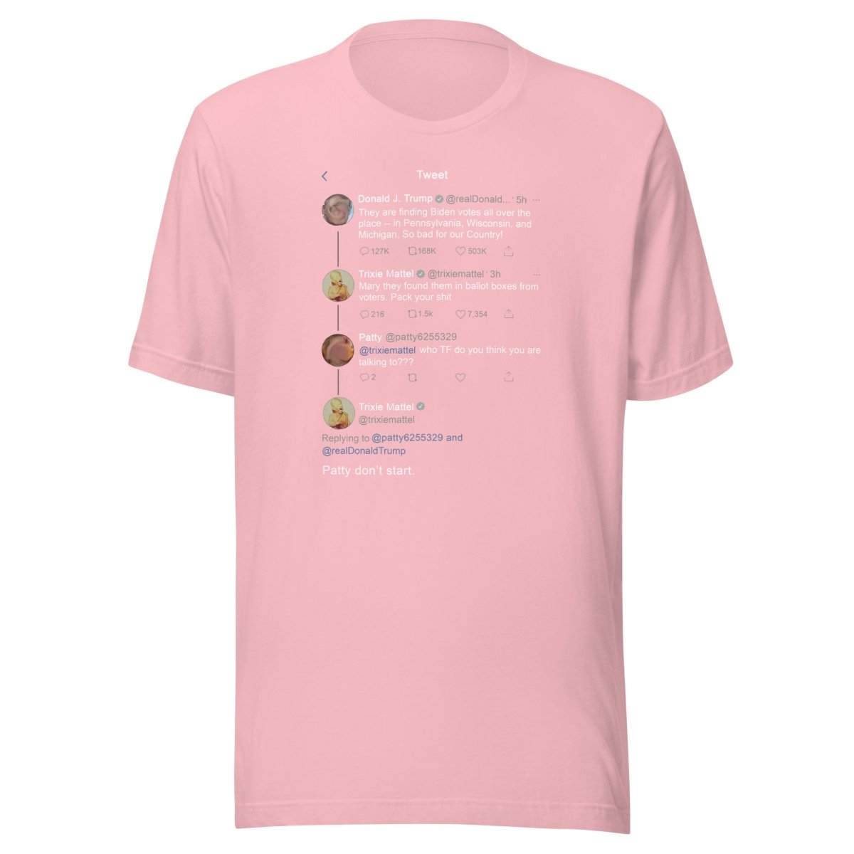 Trixie Mattel - Patty Don't Start T-shirt - dragqueenmerch