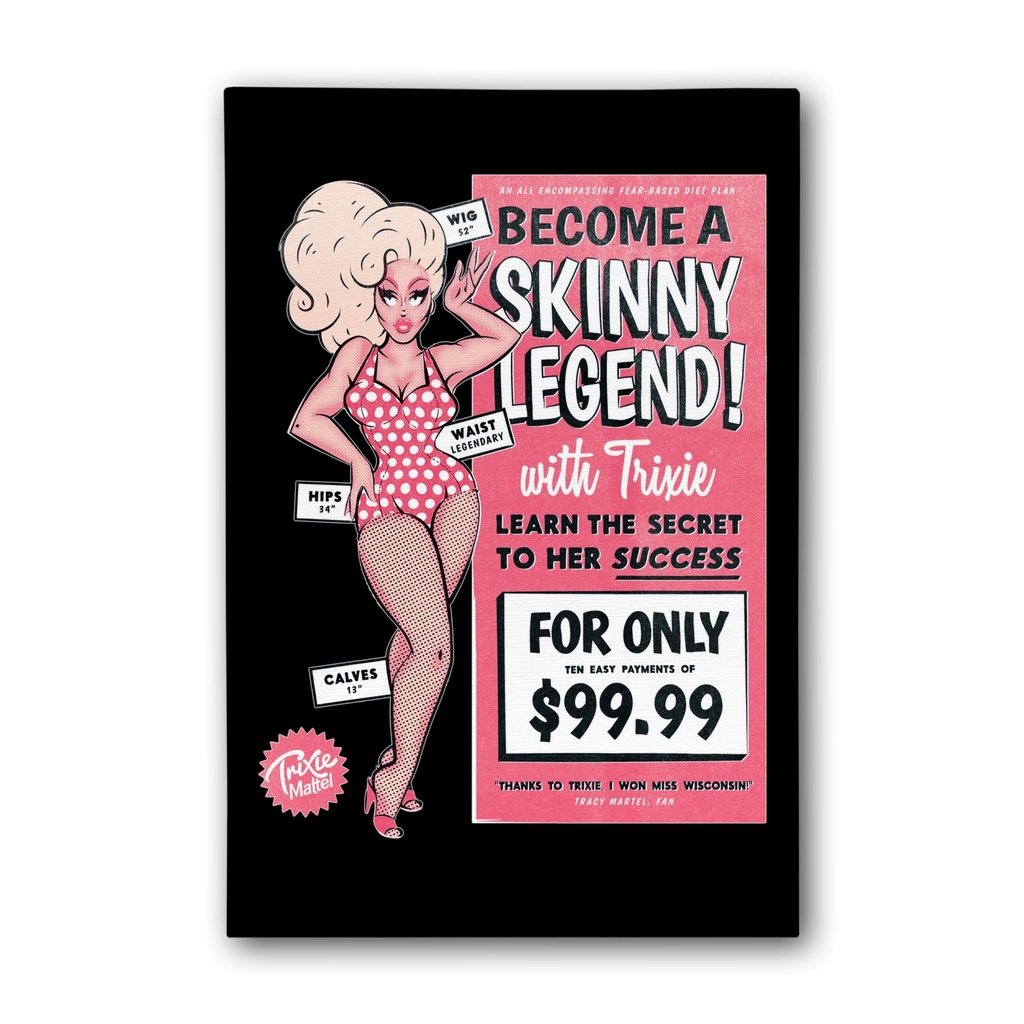 Trixie Mattel - Skinny Legend Canvas Print - dragqueenmerch