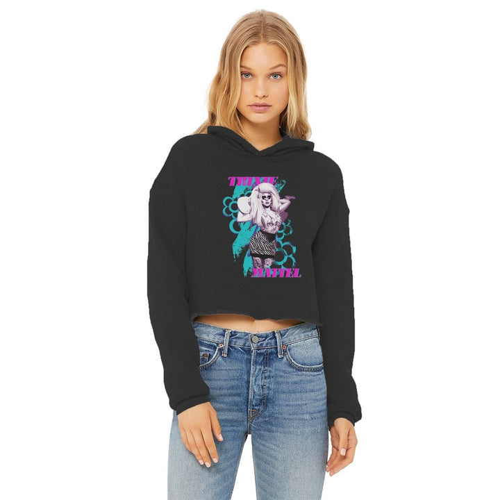 TRIXIE MATTEL "SOLO CUP" FEMME FIT CROP HOODIE - dragqueenmerch