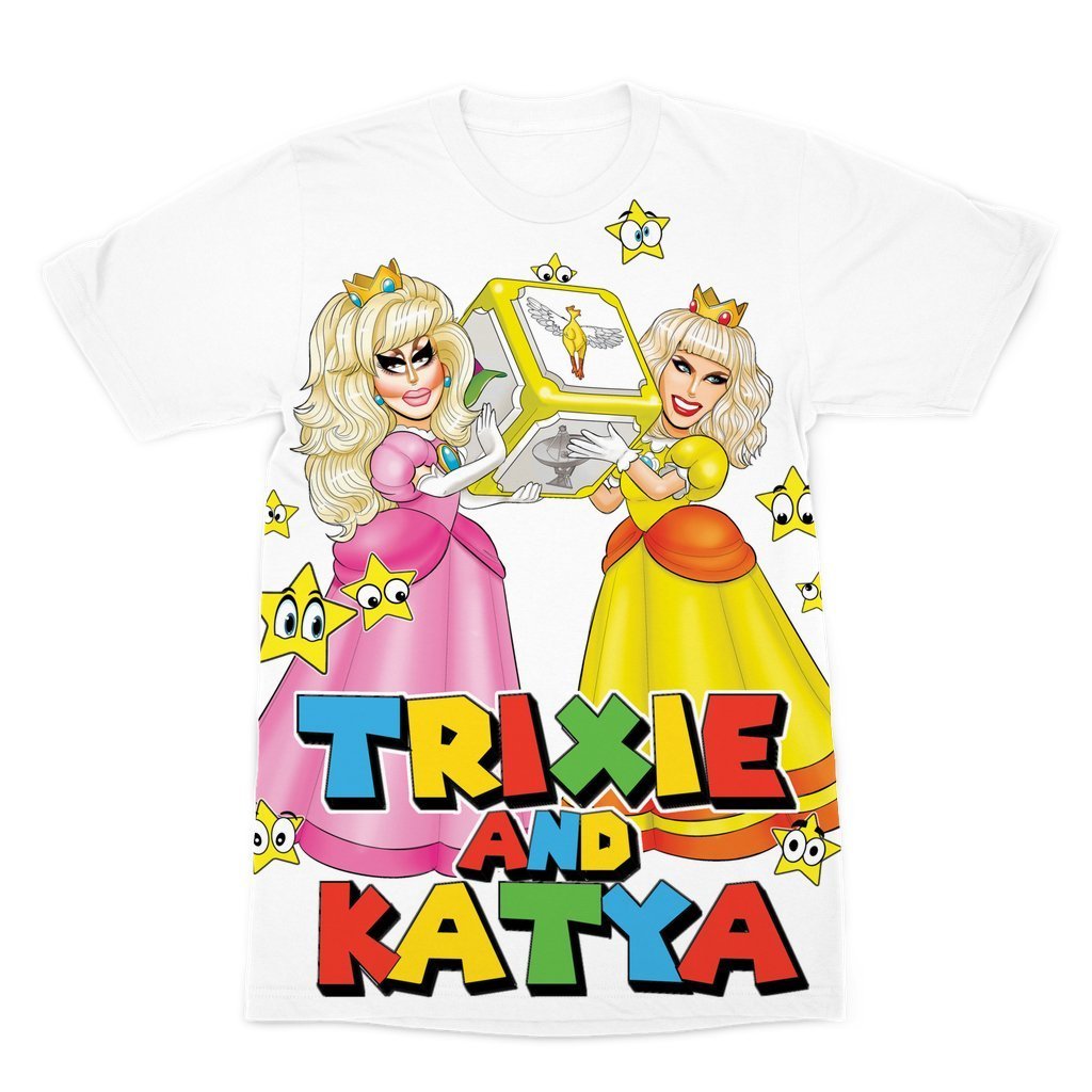 TRIXIE / KATYA "PRINCESS" ALL OVER PRINT T-SHIRT