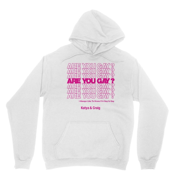 WHIMSICALLY VOLATILE "ARE YOU GAY?" (PINK) HOODIE
