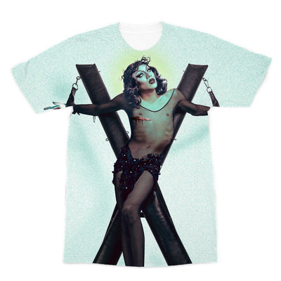 VANDER VON ODD "CRUCIFIED" ALL OVER PRINT T-SHIRT