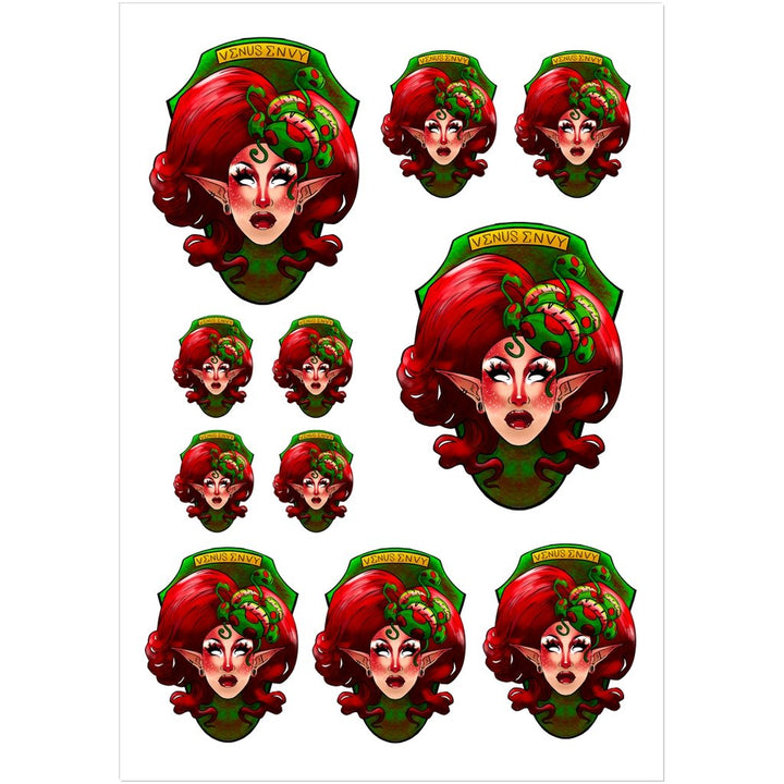Venus Envy - Fly Trap Kiss Cut Stickers - dragqueenmerch