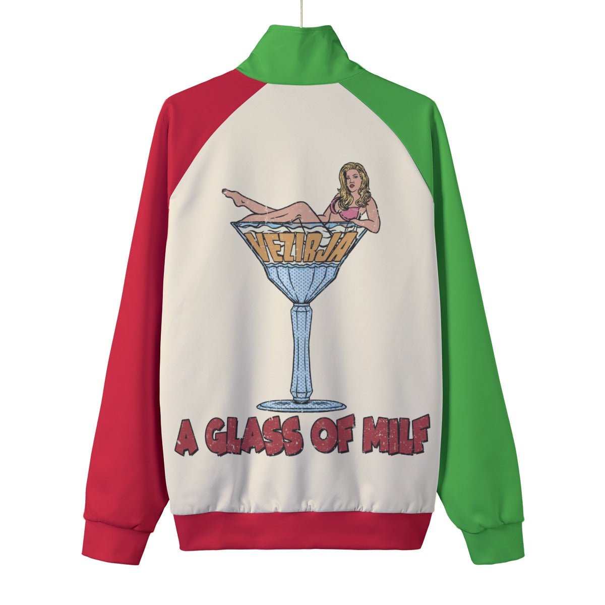 Vezirja - Glass of MILF Stand Collar Jacket - dragqueenmerch