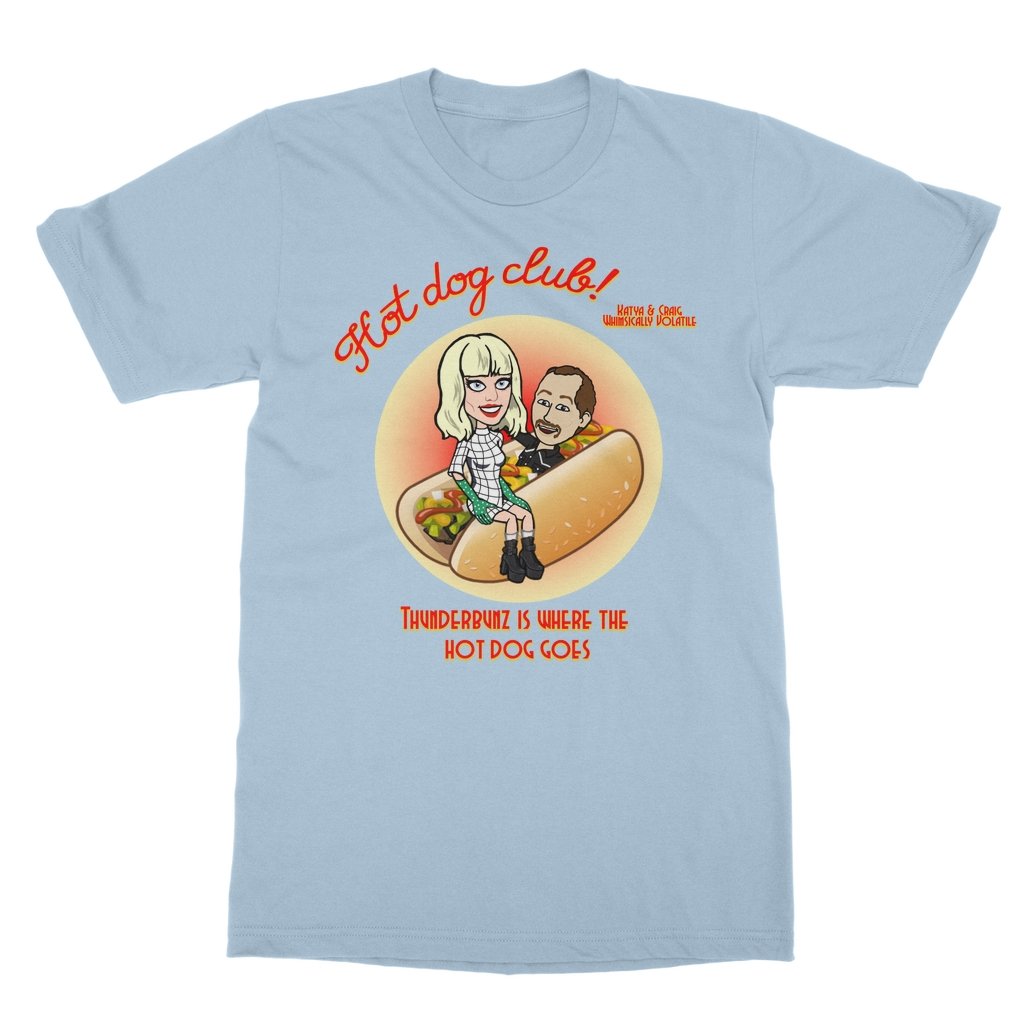 WHIMSICALLY VOLATILE "HOT DOG CLUB" T-SHIRT - dragqueenmerch