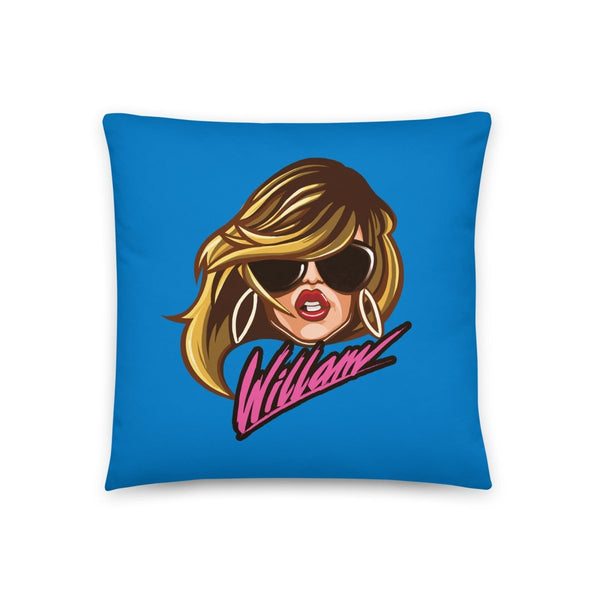 Willam - Logo Throw Pillow - dragqueenmerch