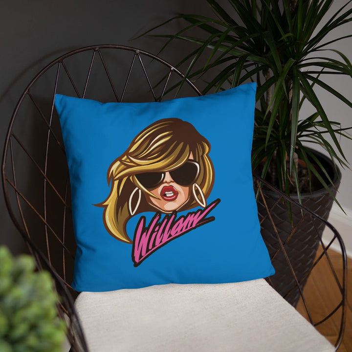 Willam - Logo Throw Pillow - dragqueenmerch
