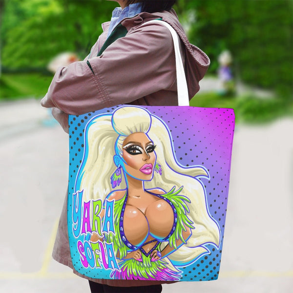 Yara Sofia - Doll Oversized Tote Bag - dragqueenmerch